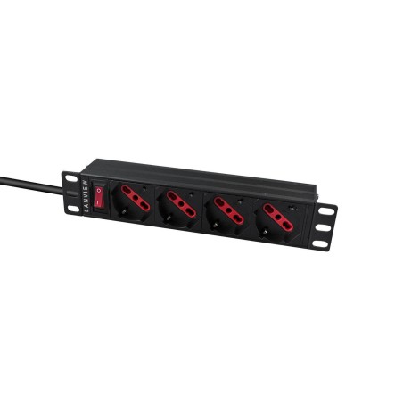 Lanview 1U 10 inch 4 port Type F/J
